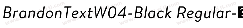 BrandonTextW04-Black Regular字体转换
